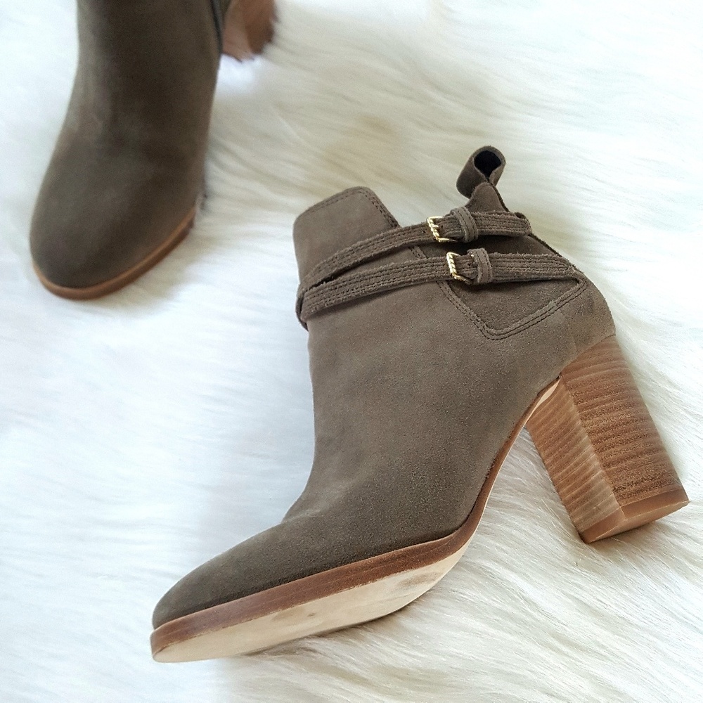 FINAL Cole Haan Ankle Linnie Bootie Morel Suede - Picture 8 of 8